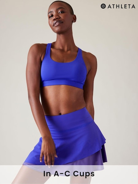 Athleta Blue A-C Cup Ultimate Ease Medium Impact Sports Bra (K64015) | €29