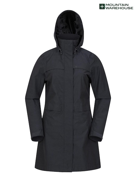 Mountain Warehouse Black Cloud Burst Textured Waterproof Jacket - Womens (K64758) | €55
