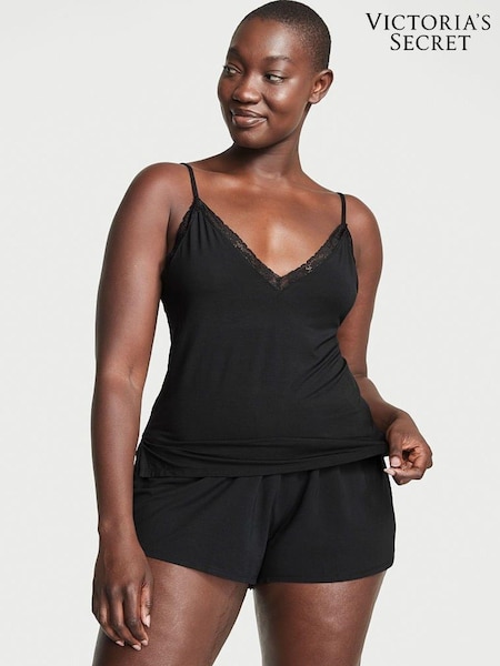 Victoria's Secret Pure Black Stretch Modal Cami Set (K65244) | €52