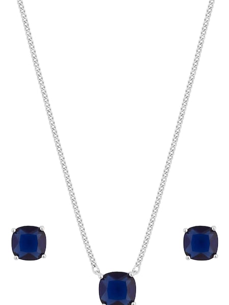 Jon Richard Silver Cubic Zirconia Open Stone Set - Gift Boxed (K66024) | €23