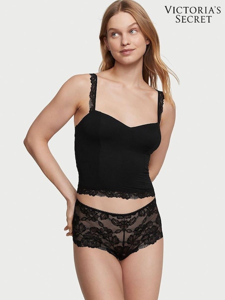 Victoria's Secret Black Stretch Modal Cami and Knicker Set (K66209) | €52