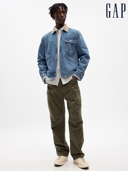 Gap Blue Unisex Sean Wotherspoon Washwell Denim Chore Jacket (K66230) | €78