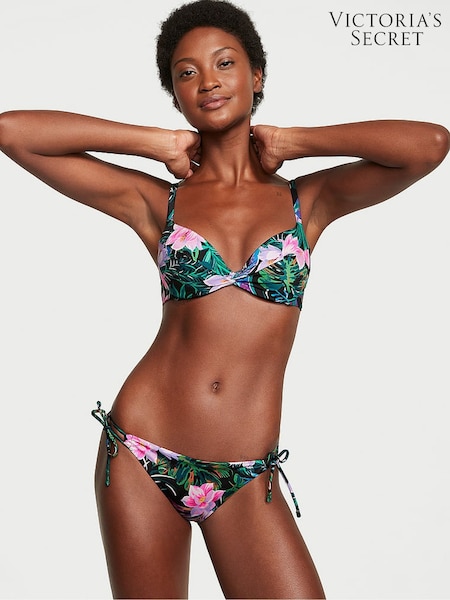 Victoria's Secret Black Palm Tie Side Swim Bikini Bottom (K67322) | €13.50