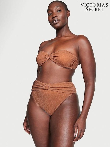 Victoria's Secret Toasted Sugar Brown Strapless Shimmer Swim Bikini Top (K67659) | €22