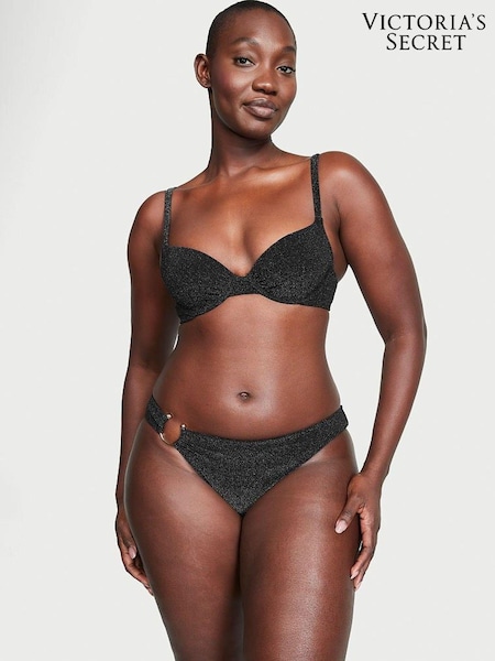 Victoria's Secret Nero Black Push Up Shimmer Swim Bikini Top (K67668) | €27