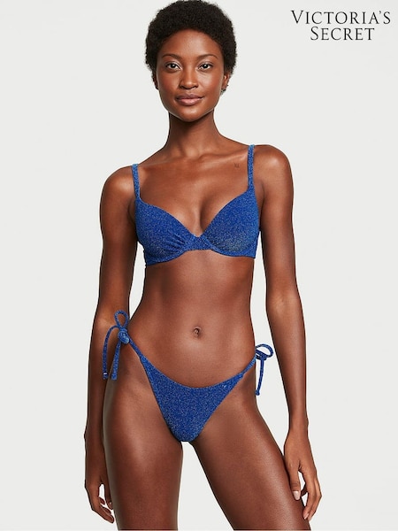 Victoria's Secret Diver Blue Push Up Shimmer Swim Bikini Top (K67670) | €27