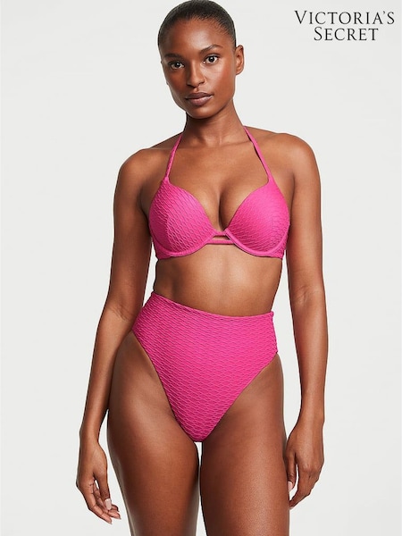 Victoria's Secret Forever Pink Fishnet High Waisted Swim Bikini Bottom (K68511) | €13.50