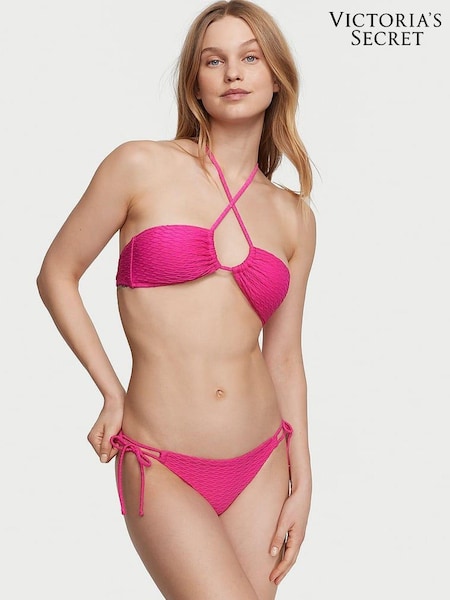 Victoria's Secret Forever Pink Fishnet Tie Side Swim Bikini Bottom (K68531) | €13.50