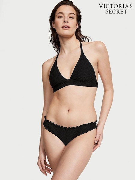 Victoria's Secret Black Fishnet Halter Swim Bikini Top (K68541) | €15.50