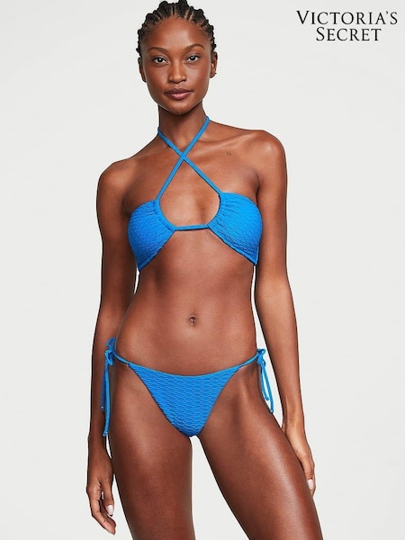 Victoria's Secret Shocking Blue Fishnet Cross Over Swim Bikini Top (K68558) | €15.50