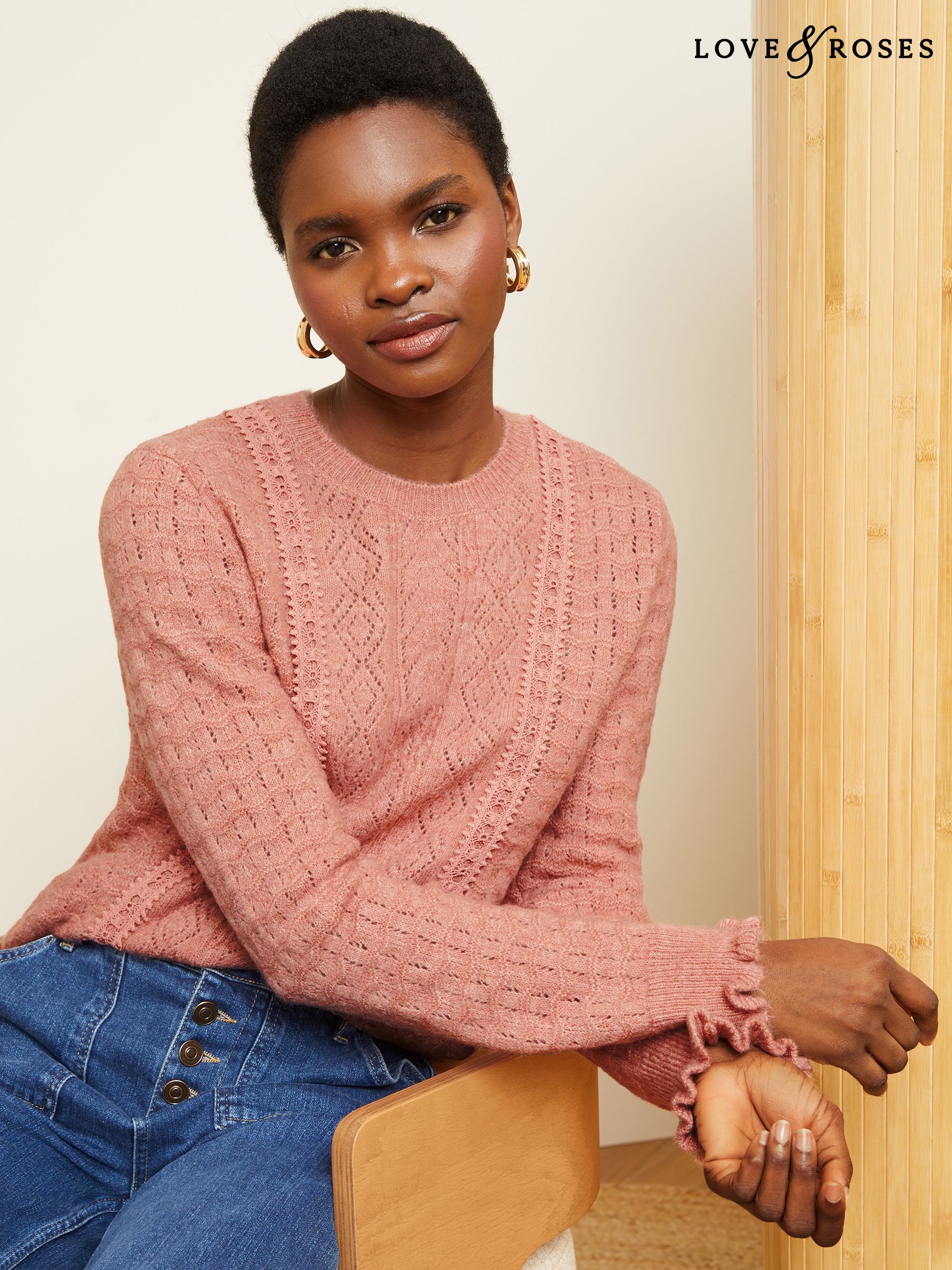 Women s Petite Jumpers Love Roses Pink Casual Next Luxembourg