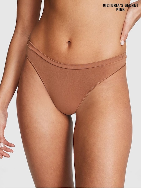 Victoria's Secret PINK Caramel Nude Seamless Thong Knickers (K68974) | €10.50