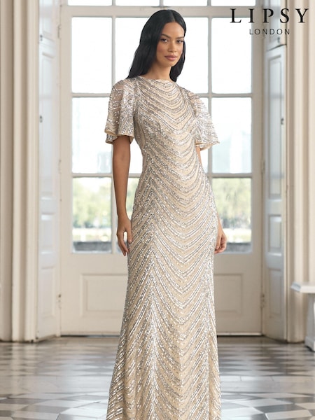 Lipsy Sequin Cowl Neck Reversible Bridesmaid Dress (K69662) | ‏36 ر.ع.‏