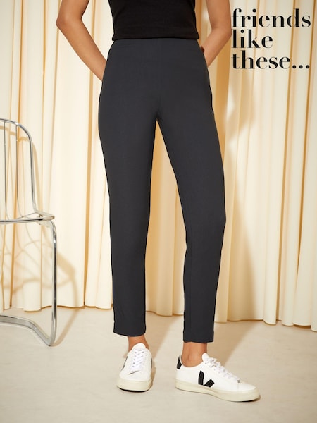 Friends Like These Charcoal Grey Petite Sculpting Stretch Trousers (K70038) | €10