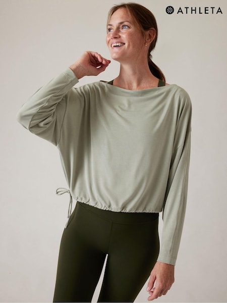 Athleta Light Green Cool Down Top (K70180) | €48