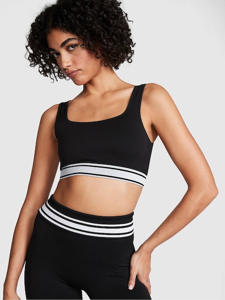 Victoria's Secret PINK Pure Black Seamless Sports Bra (K70605) | €29