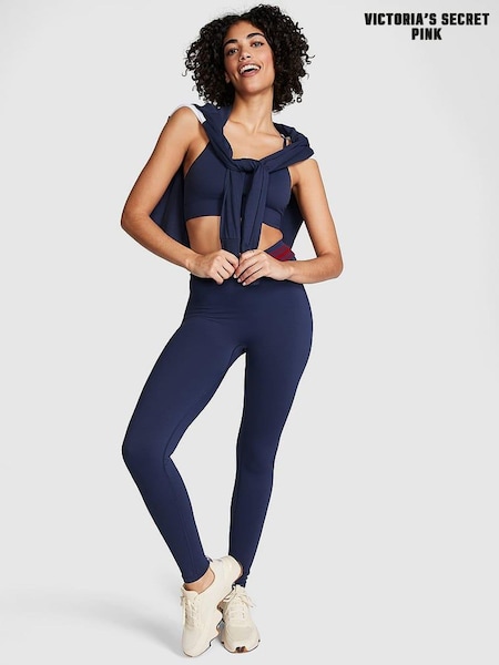 Victoria's Secret PINK Midnight Navy Blue Seamless Legging (K70642) | €22