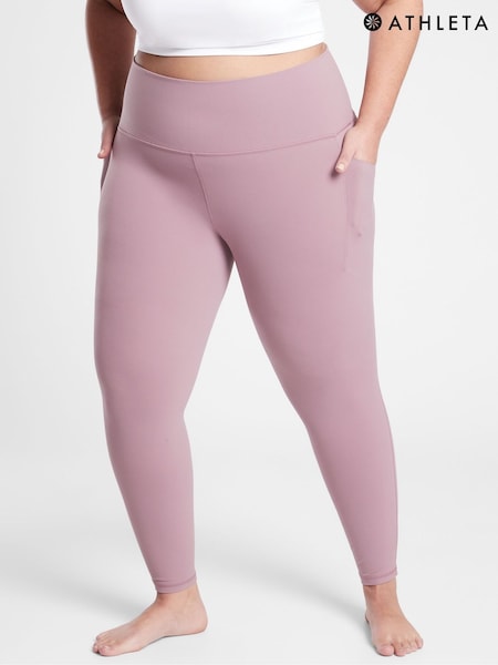 Athleta Light Purple Salutation Stash 7/8 Leggings (K71386) | €22
