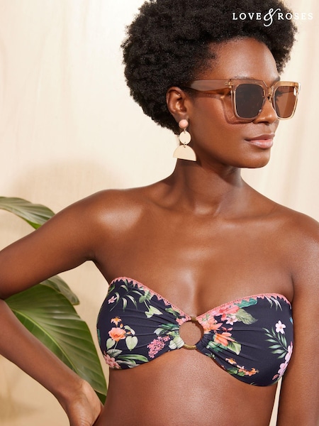 Love & Roses Bikini Top (K71462) | 125 LEI