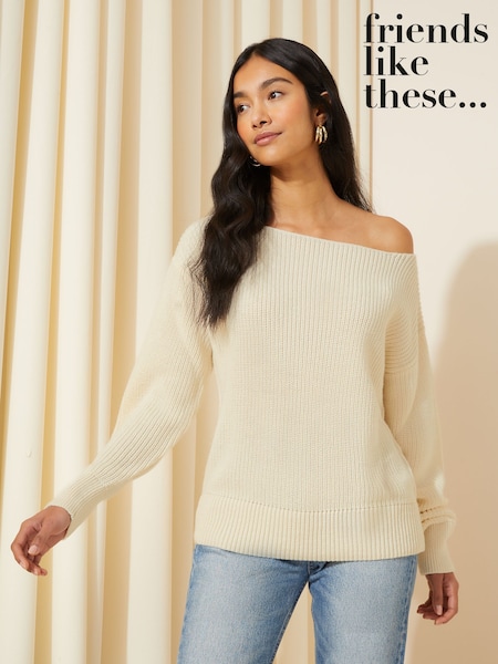 Friends Like These Off The Shoulder Jumper (K71807) | 142 LEI