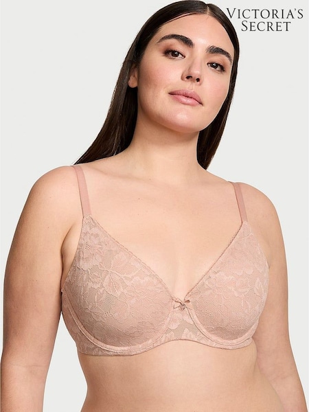 Victoria's Secret Macaron Nude Lace Minimiser Invisible Lift Bra (K71872) | €45
