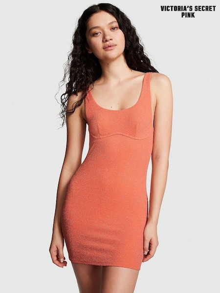 Victoria's Secret PINK Deep Coral Orange Swim Dress (K71898) | €29
