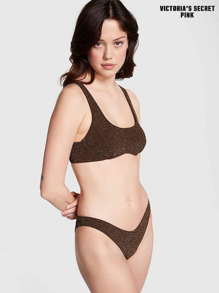 Victoria's Secret PINK Ganache Brown Padded Bikini Top (K71899) | €15