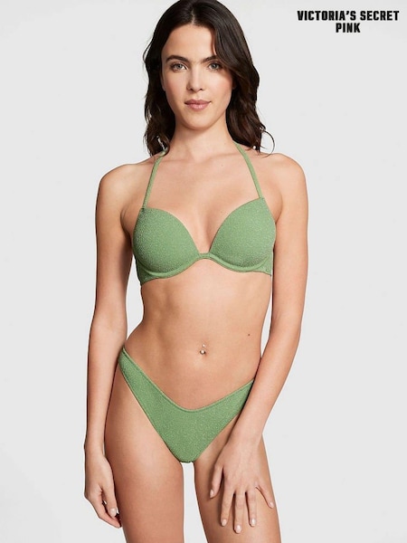 Victoria's Secret PINK Wild Grass Green Brazilian Bikini Bottom (K71926) | €17
