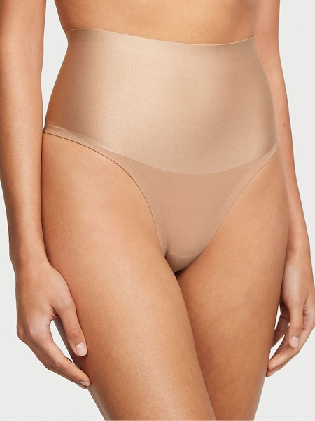 Victoria's Secret Praline Nude Smooth Thong Smoothing Shimmer Shaping Knickers (K71934) | €22.50
