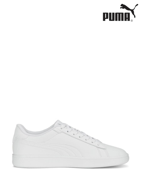 Puma White Smash 3.0 Leather Youth Trainers (K72156) | €46