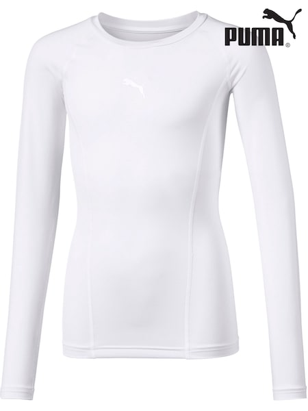 Puma White Baselayer Long Sleeve Kids' T-Shirt (K72158) | €29
