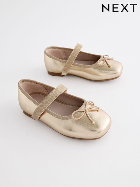 ذهبي معدني - Ballet Occasion Shoes (K72330) | ‏119 ر.س.‏ - ‏131 ر.س.‏