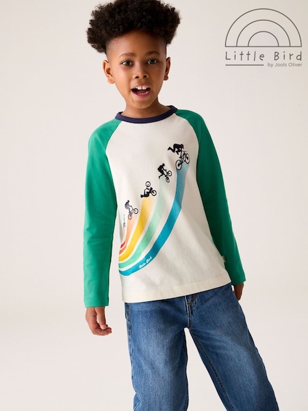 Vihreä - Little Bird By Jools Oliver 100% Cotton Long Sleeved T-shirt (K72422) | €22 - €27