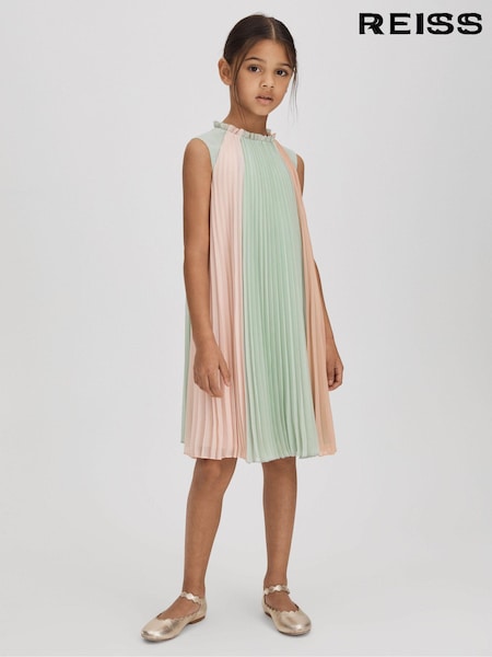 Reiss Pink Pixie 4-9 yrs Pleated Ruffle Dress (K72458) | €28