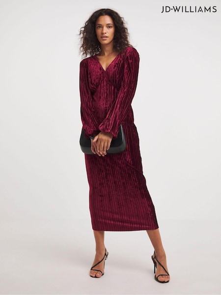 JD Williams Red Satin Wrap Dress (K72627) | €31