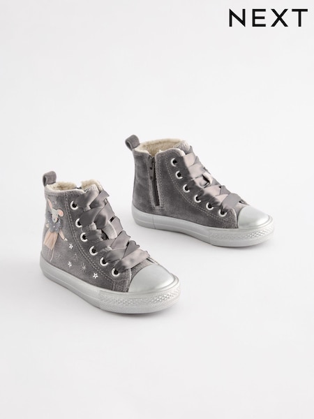 Siv žamet - Character High Top Trainers (K72680) | € 27 - € 31