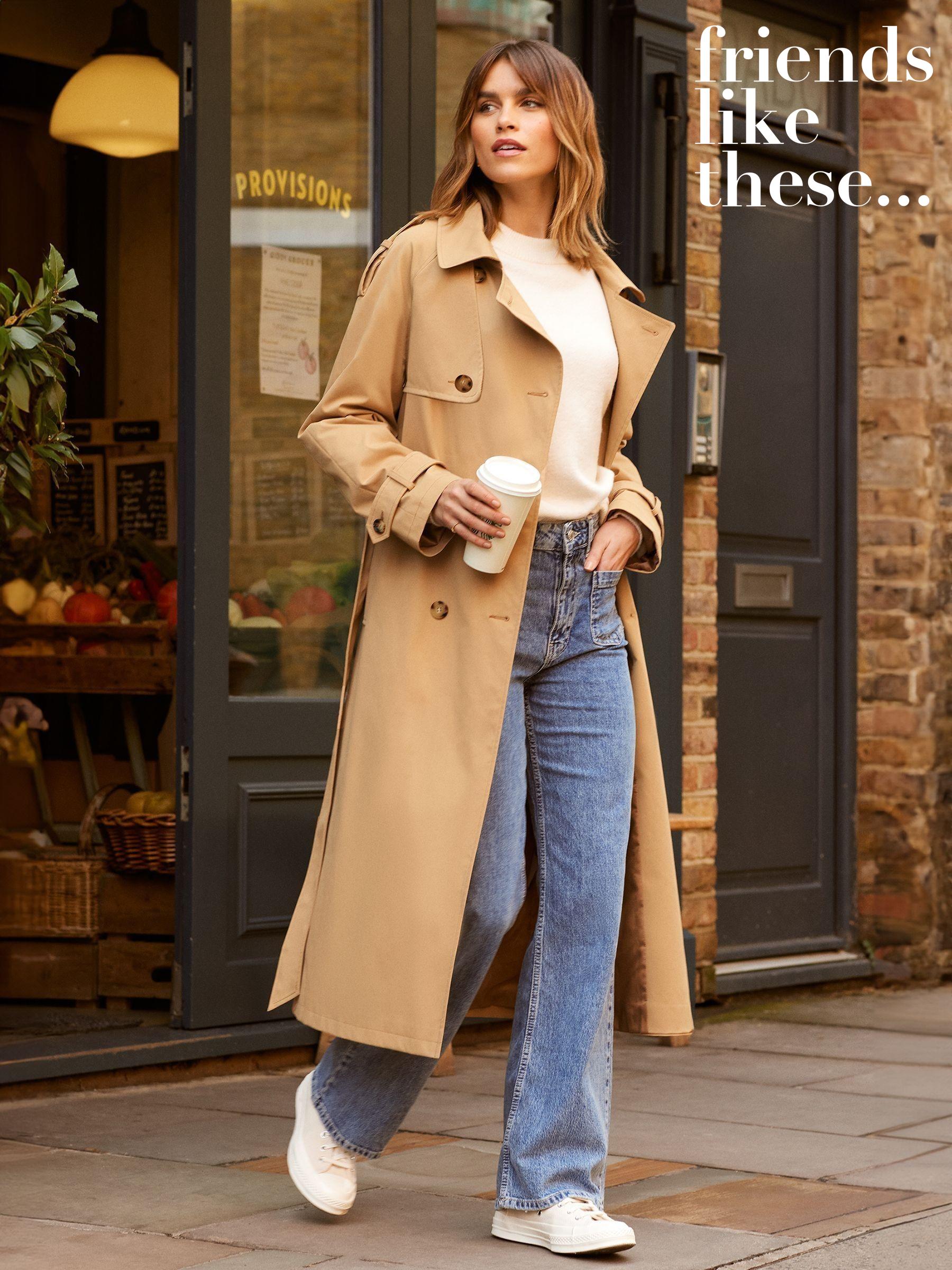 Women s Brown Trench Long Coatsandjackets Next United Arab Emirates