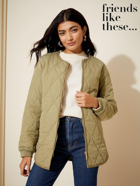 Friends Like These Quilted Zip Up Jacket (K72699) | 37 €