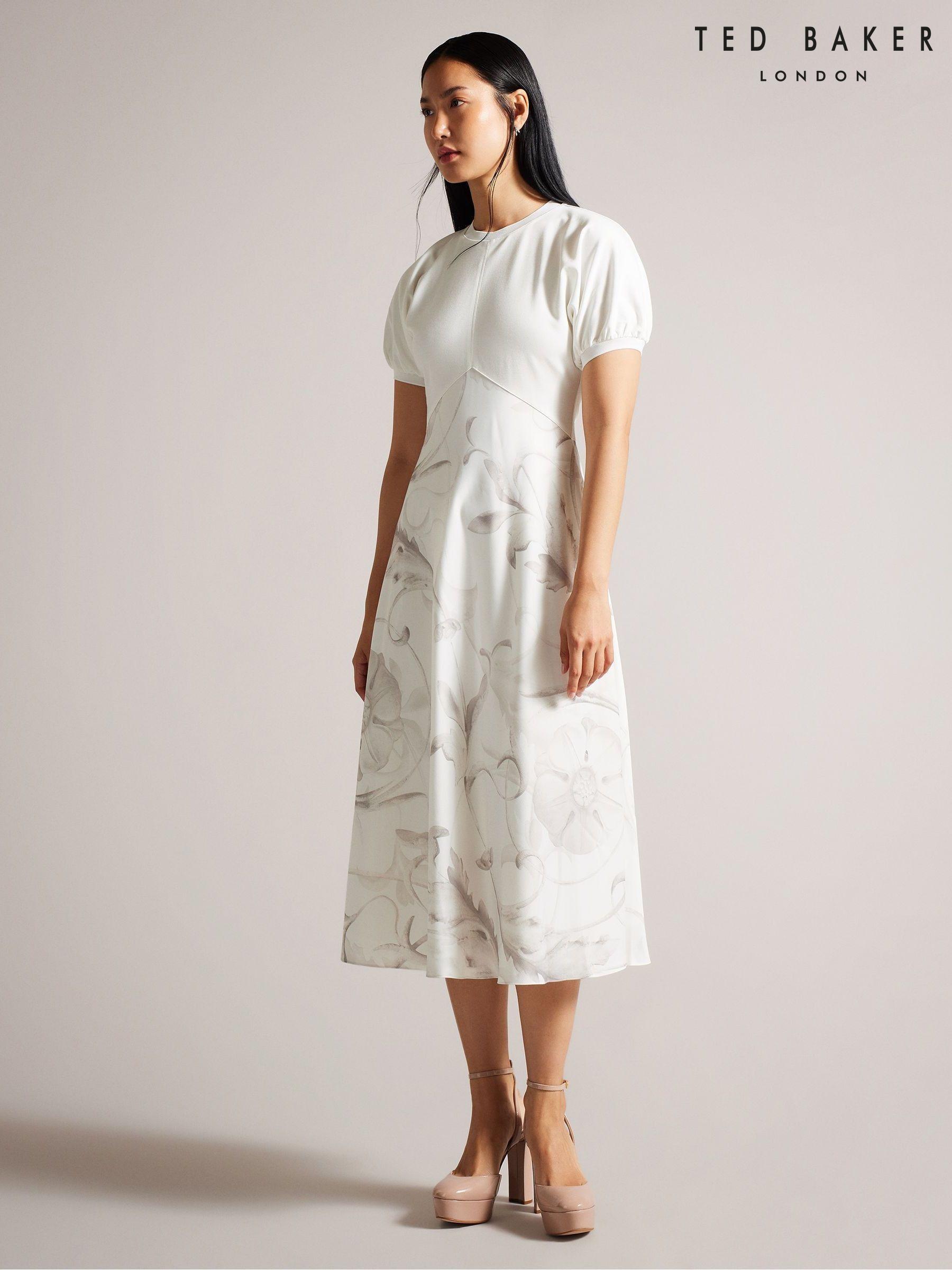 Women s Ted Baker Cream Floral Dresses Next Oman