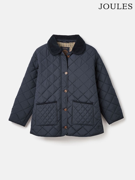Joules Kids' Mayberry Navy Blue Quilted Jacket (K73437) | R$ 385 - R$ 415