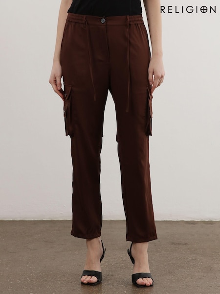 Maro - Religion utilitari Pantaloni cu buzunare multiple în crep moale (K73538) | 225 LEI