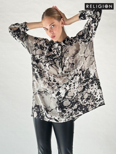 Religion Natural Oversized Constellation Tunic Top (K73558) | €54