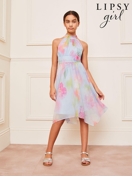 Lipsy Rainbow Hanky Hem Dress (K73608) | 61 LEI - 74 LEI