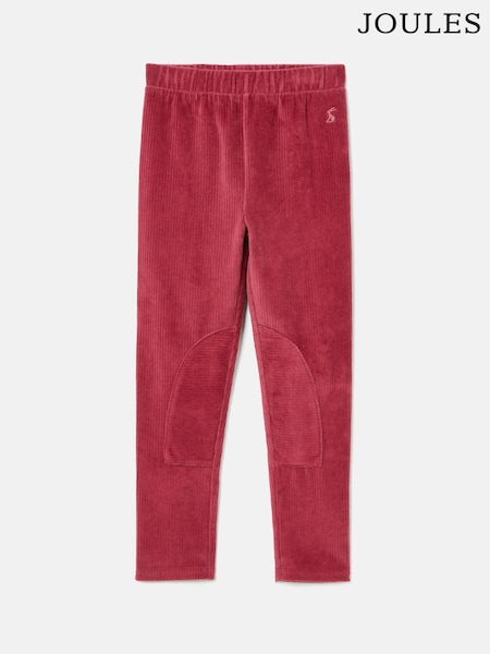 Joules Girls' Giddy Up Berry Red Stretch Cord Legging (K73661) | R$ 140 - R$ 160