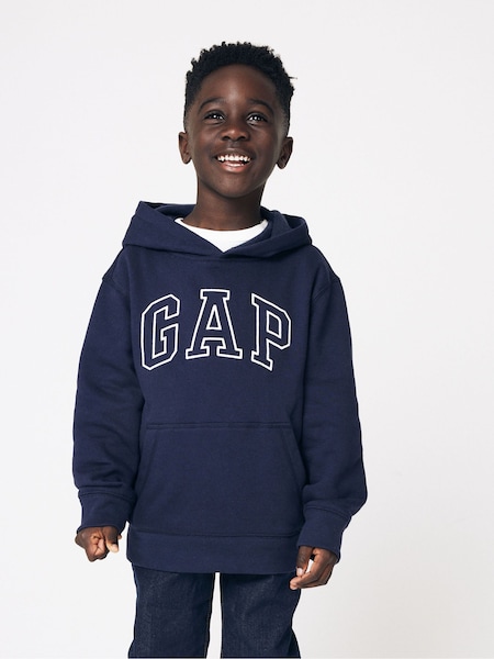 Navy Blå - Gap Logo Hettegenser (4-13år) (K73665) | kr286