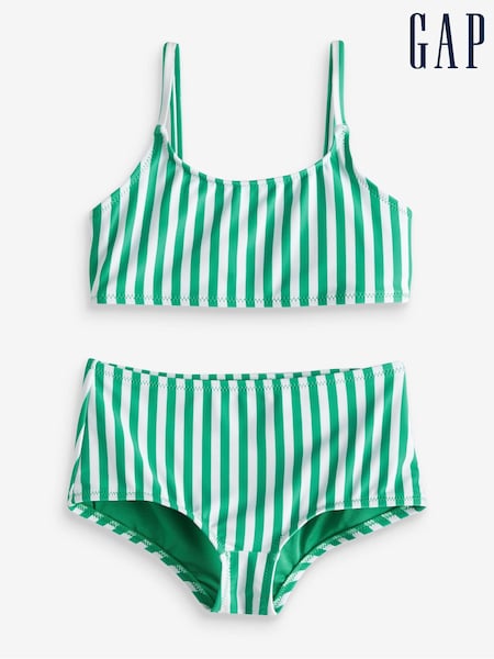 Gap Green/White Stripe Bikini (4-12yrs) (K73808) | €19.50