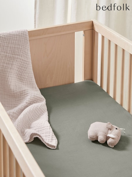 Bedfolk Cot Bed 100% Cotton Fitted Sheet (K73868) | DKK405