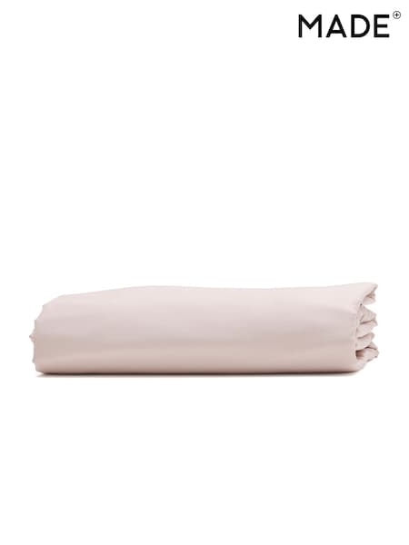 Bedfolk Pink 100% Cotton Luxe Fitted Sheet (K73872) | €80 - €146