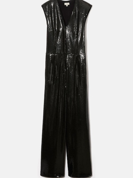 Jigsaw Sequin Black Jumpsuit (K74155) | €121