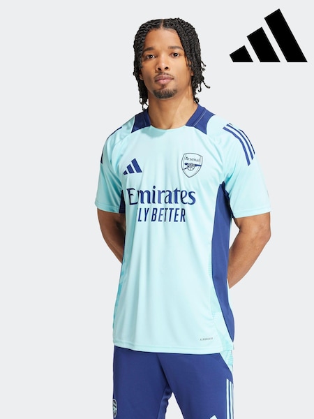 adidas Aqua Blue Arsenal Tiro 24 Training Jersey (K74225) | 143 SAR